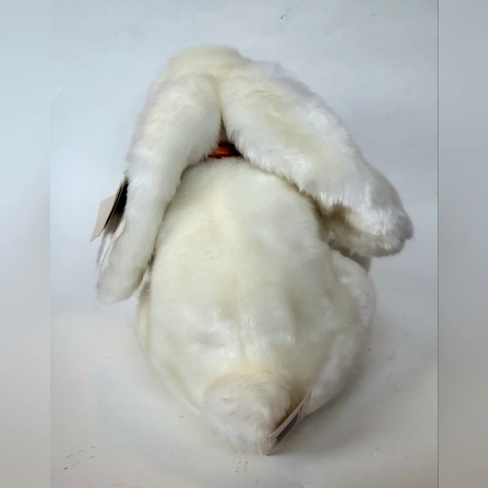 NEW Plush White Bunny with Plaid Bow